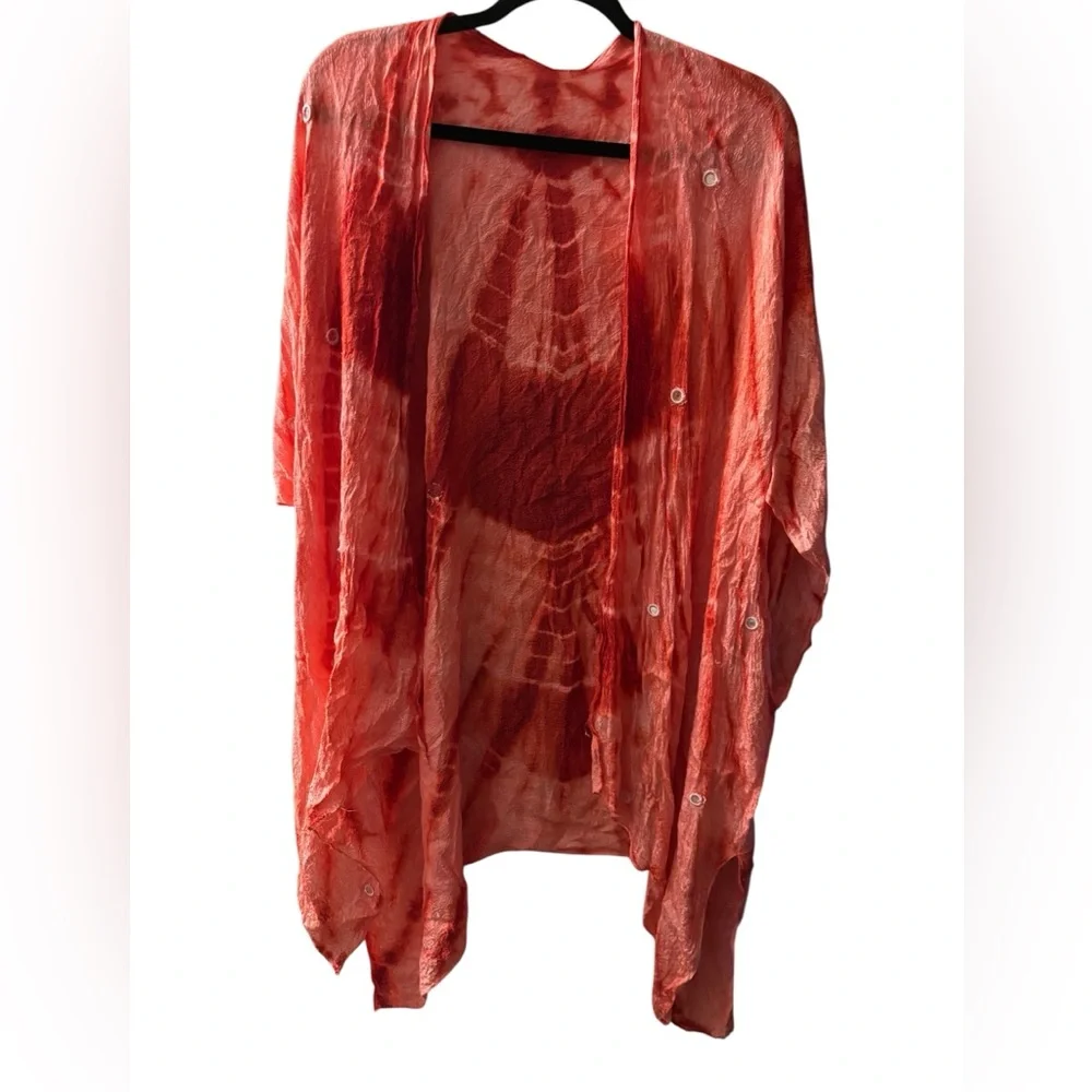 15. Vibrant Tie-Dye Kimono - Picture 1 of 4